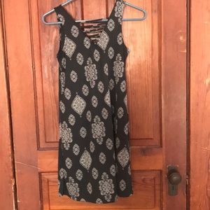 Dark grey patterned dress